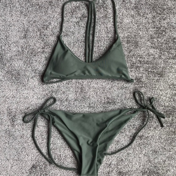 Other - Silky green BIKINI SET